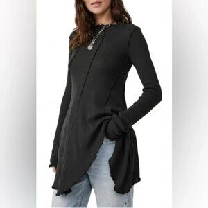 Free People “We The Free” Asymmetrical Ribbed Knit Tunic Dress XL